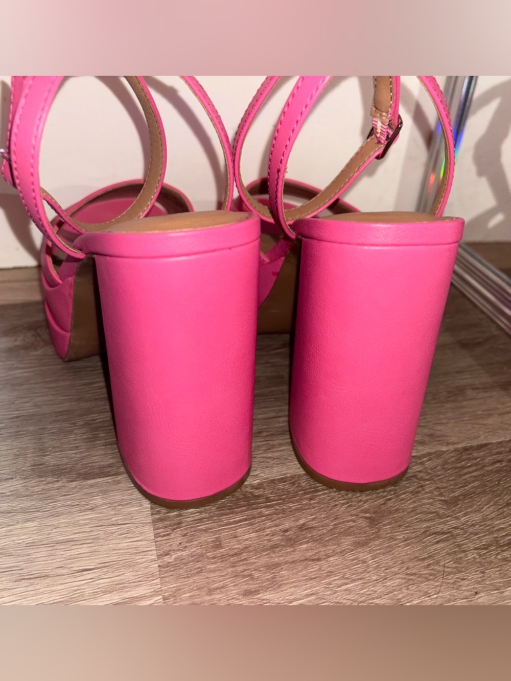 Hot Pink Platform Heels - Picture 5 of 7